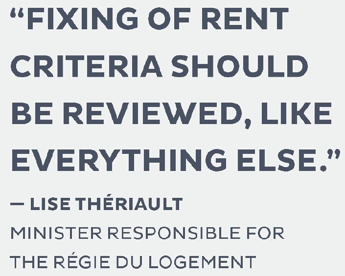 Fixing of rent criteria should be reviewed, like everything else